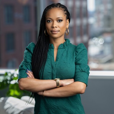 Woman standing in an office