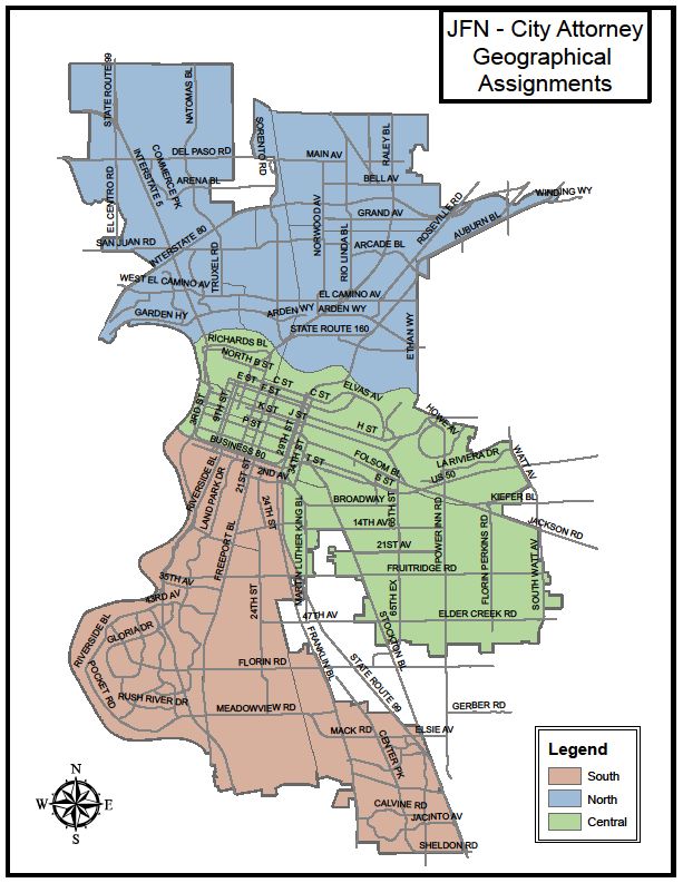 Map of JFN Geographical Assignments