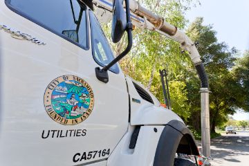 Side view of front passenger door of Utilities vehicle