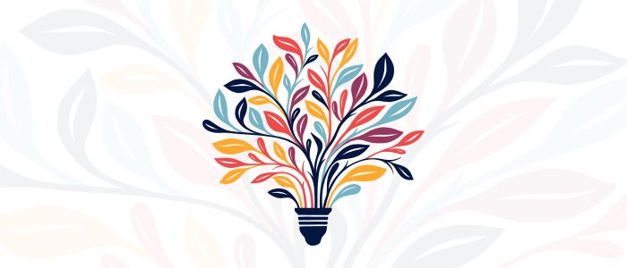 Lightbulb sprouting plant