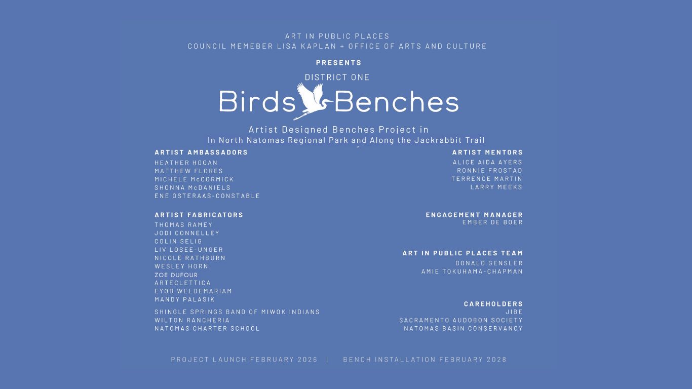 A text list of selected artists' names