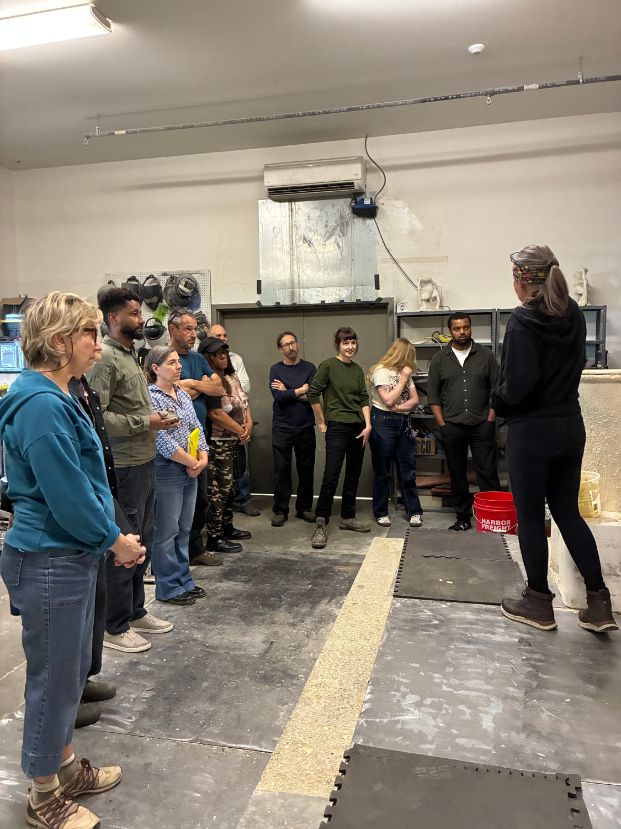 Artists attend a bronze workshop, March 14-15, 2026