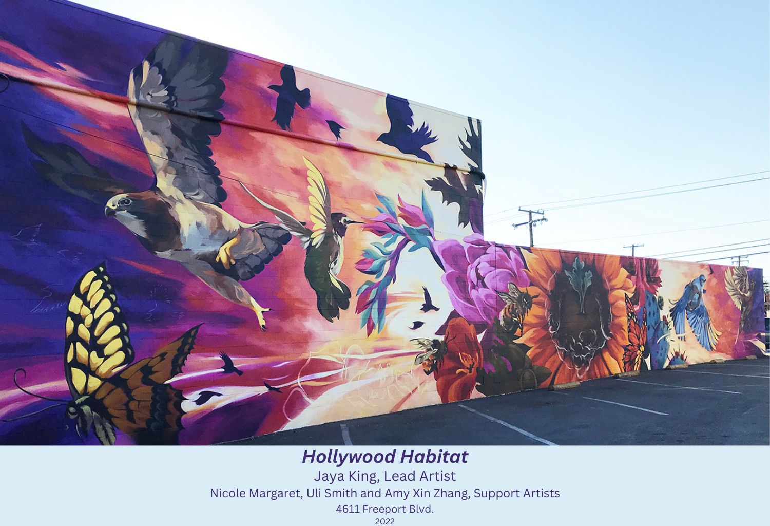Mural with animals in it