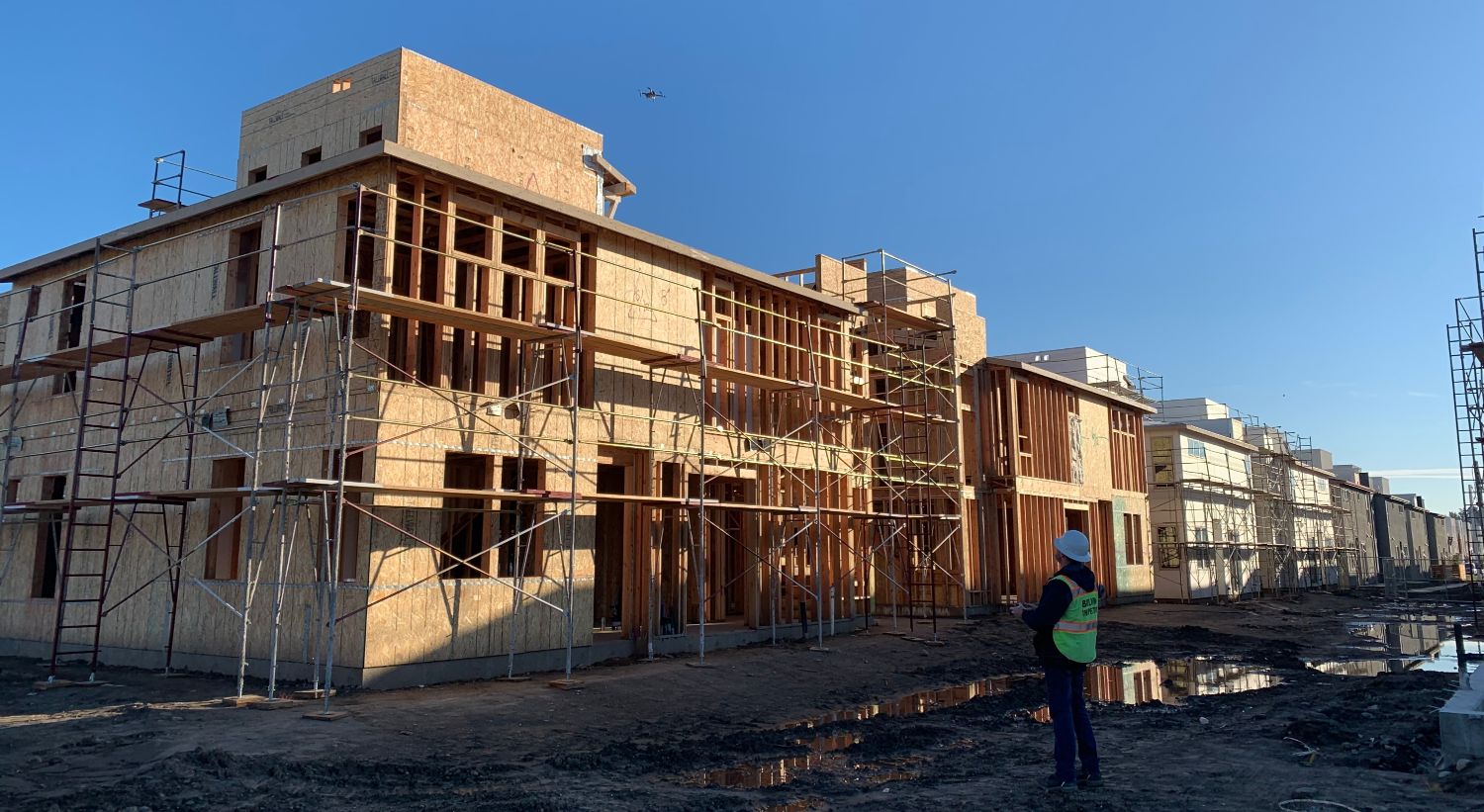 Image of inspector at construction project site