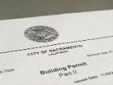 Top portion of City of Sacramento building permit
