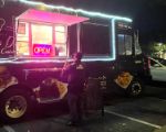 A food truck taking orders