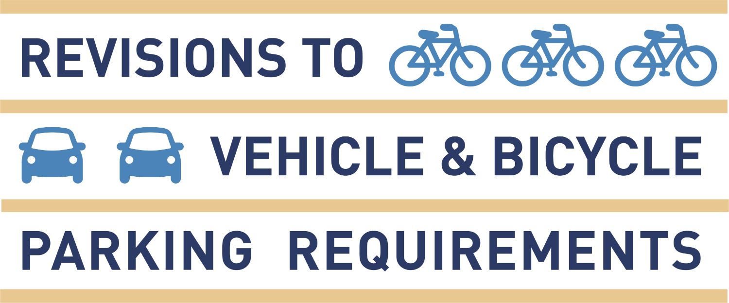 Logo, revisions to vehicle and bicycle parking requirements