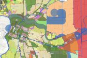 Sample map of zones in Sacramento