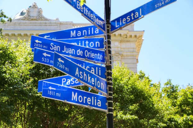 Sacramento Sister Cities Sign