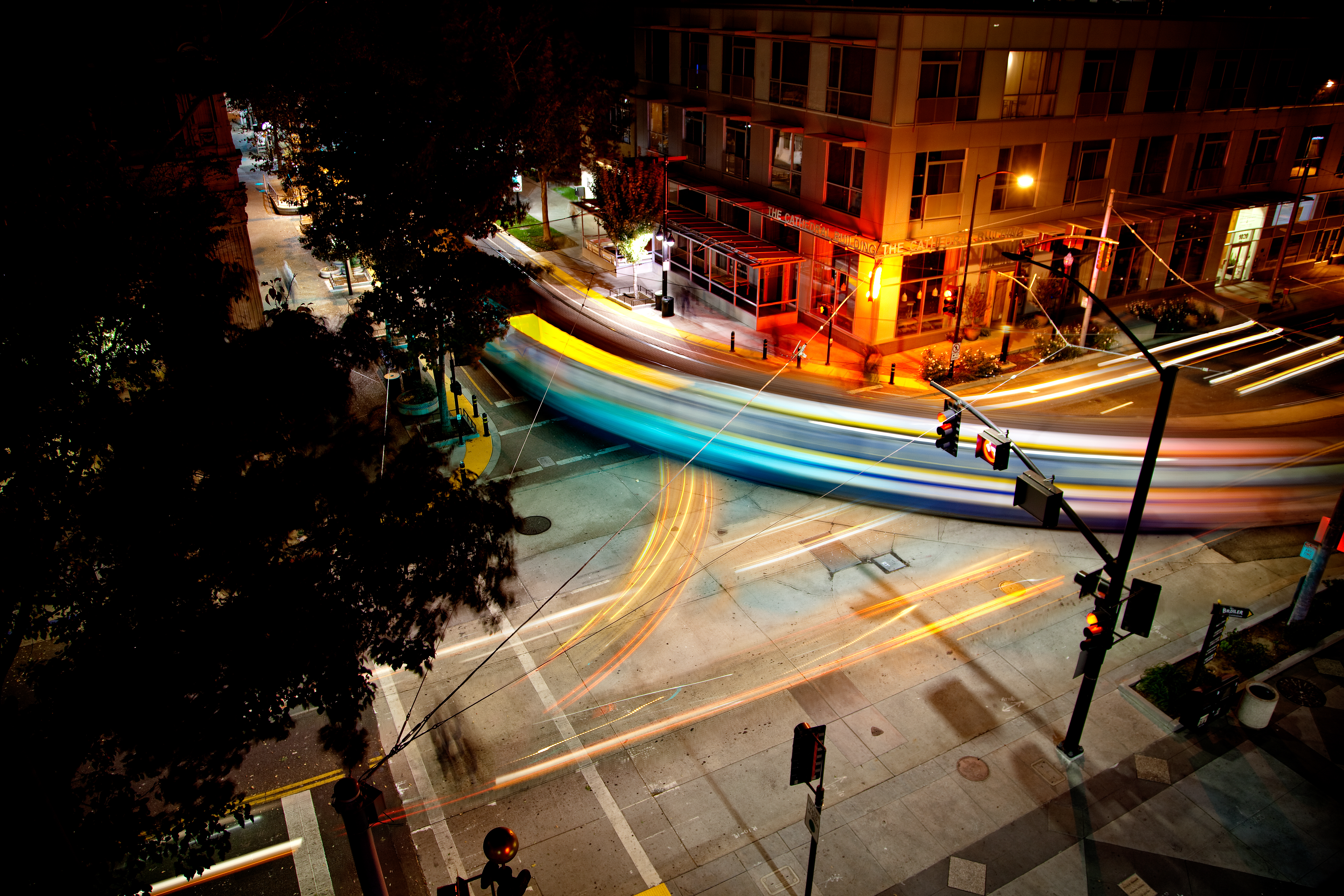 Downtown sacramento at night