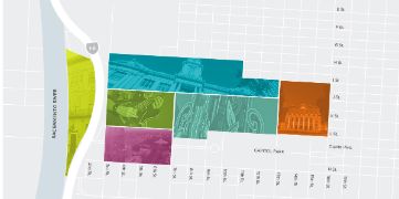 Downtown districts map