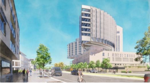 Rendering of planned hospital in Natomas