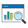Graph and Magnifying Glass