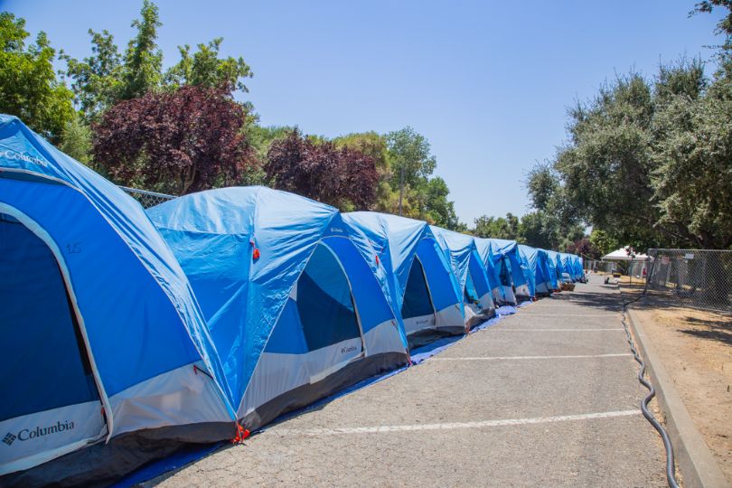 Tents at miller park