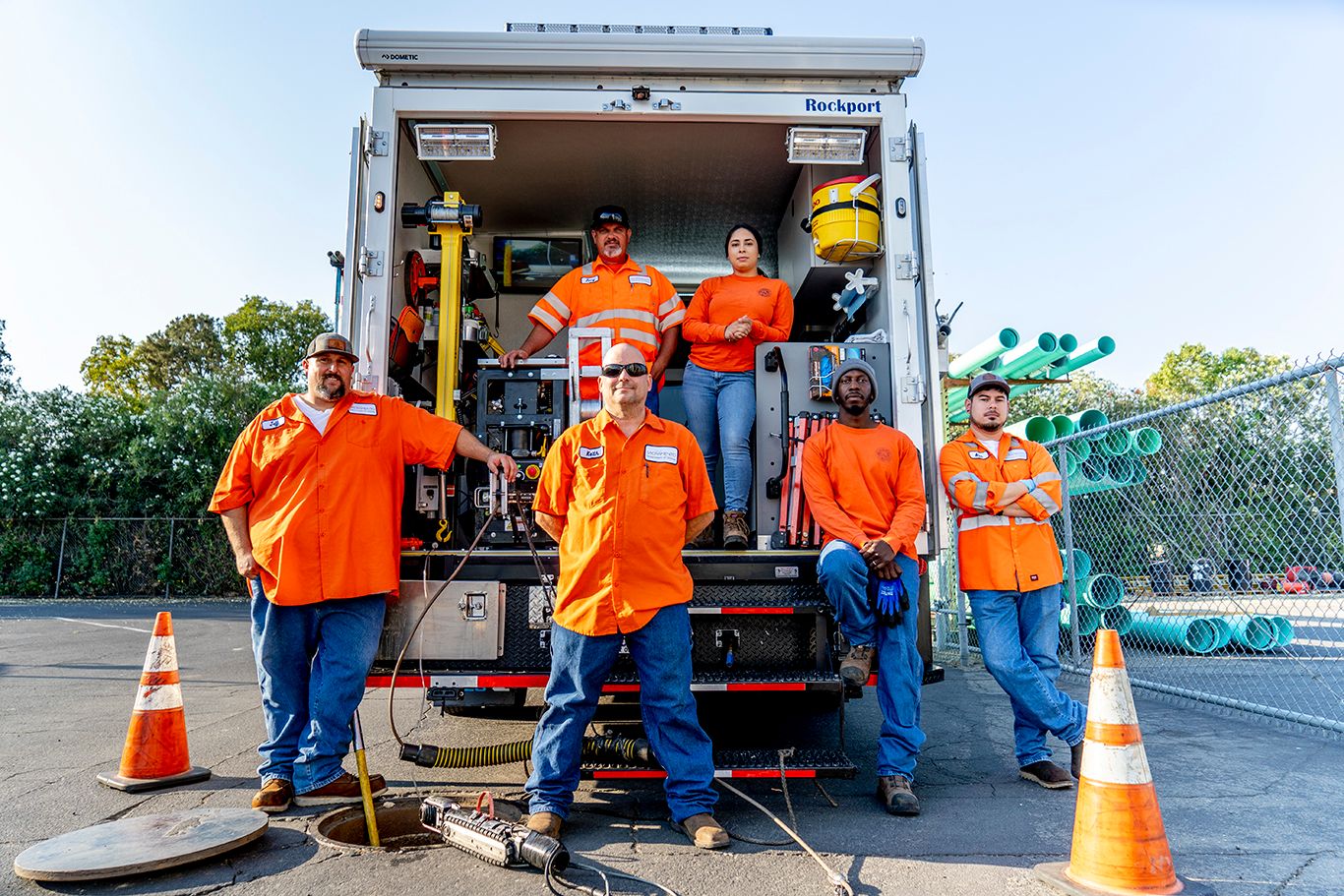 An image of Department of Utilities crews