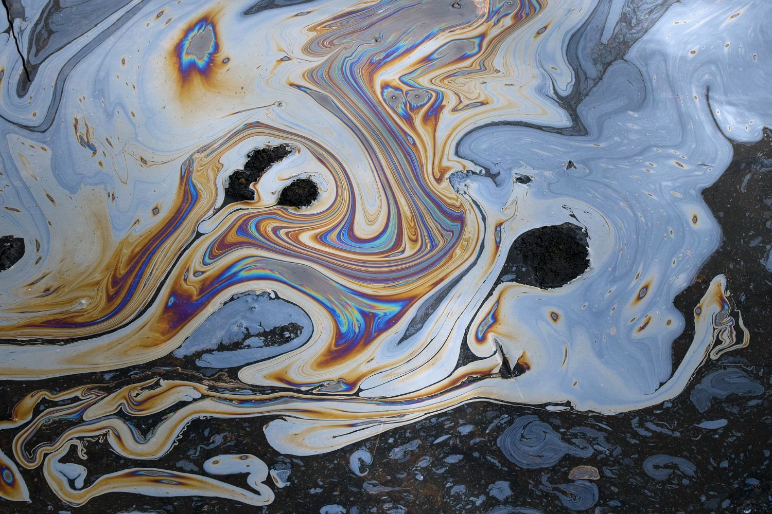 An image of chemicals on top of water