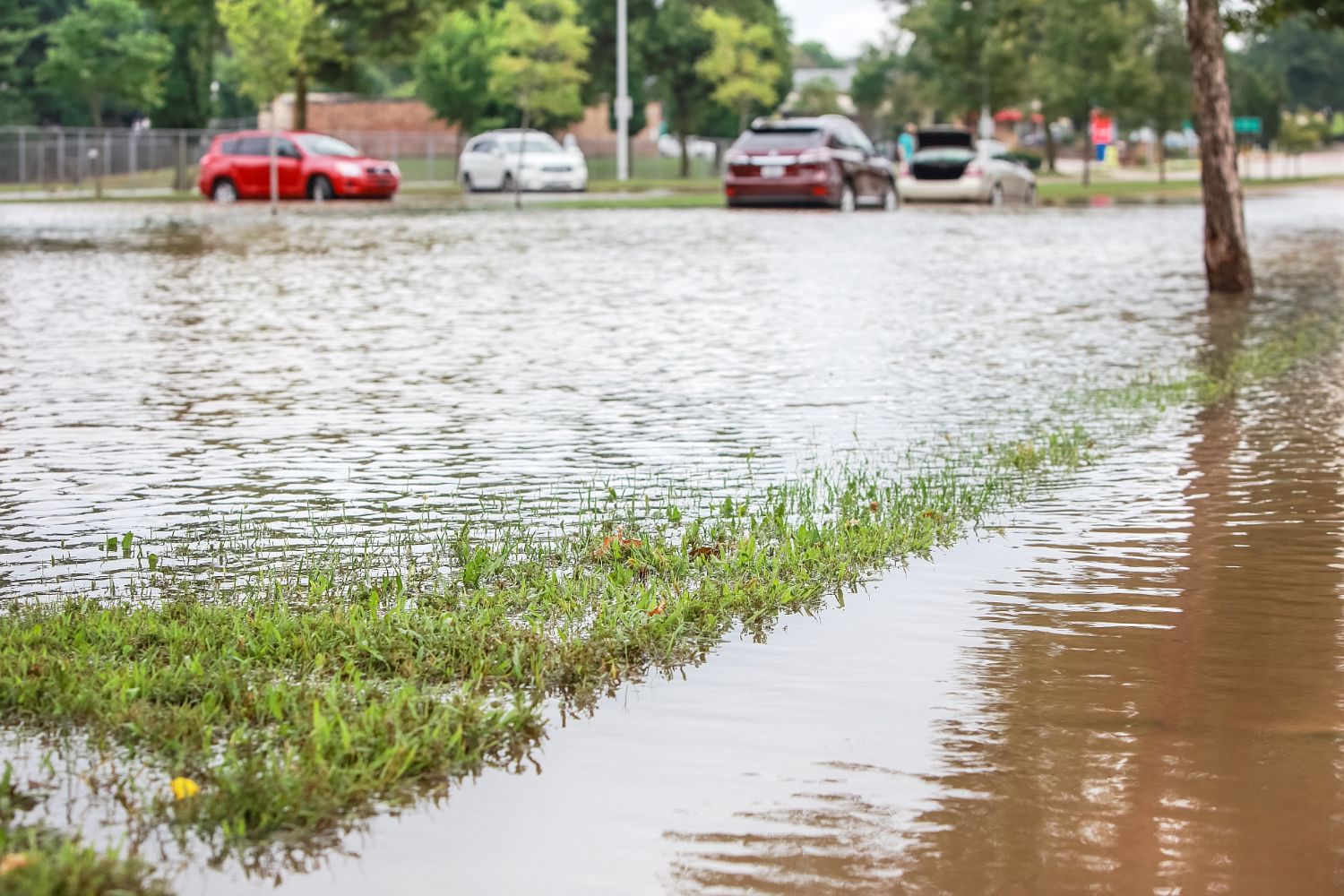 An image of a flooded street