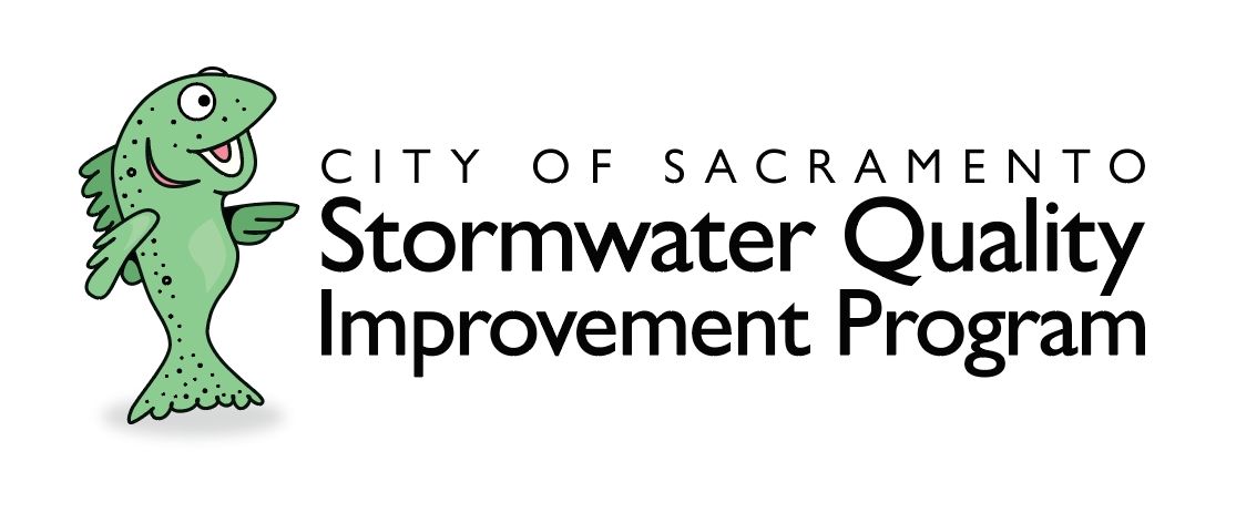 Logo that says "City of Sacramento, Stormwater Quality Improvement Program"