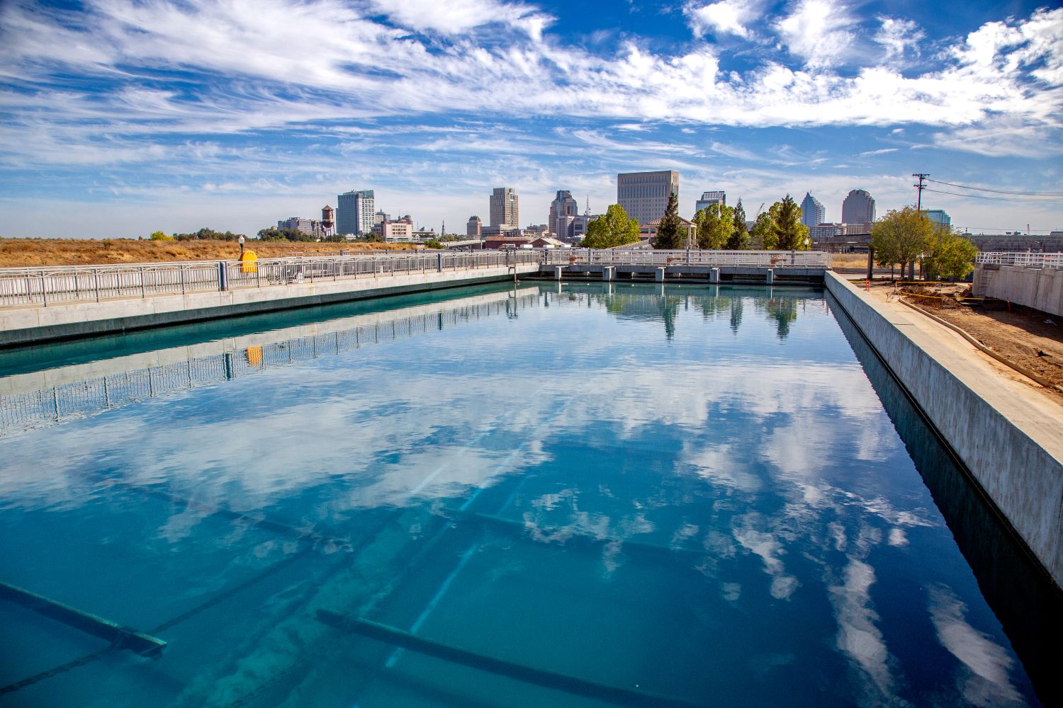 An image of a water treatment plant