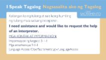 Tagalog I Speak Card