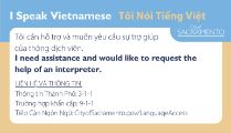 Vietnamese I Speak Card
