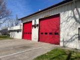 fire station 17 with 2 red garage doors 