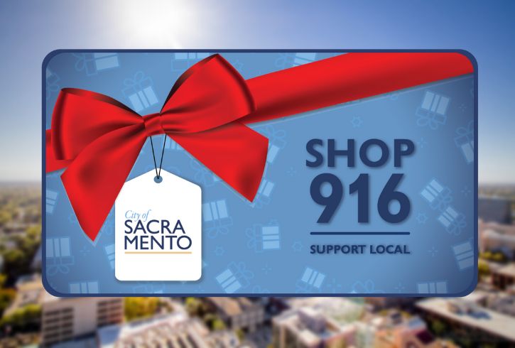 Shop 916 gift card, red bow