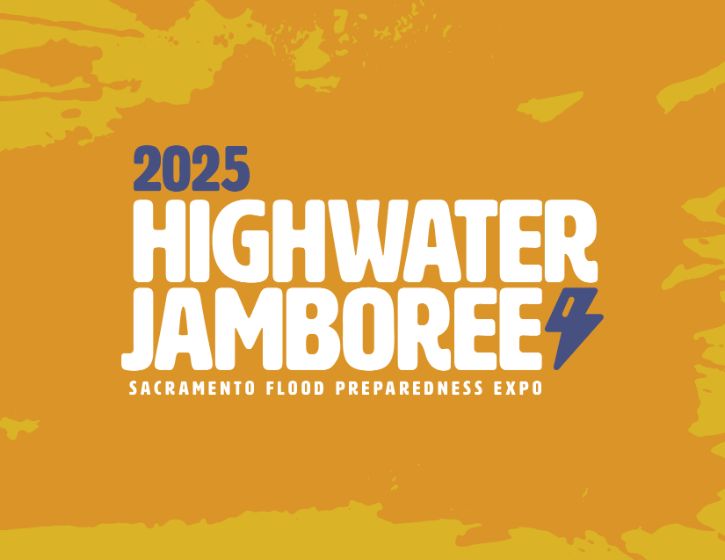 Graphic, yellow background, text "2025 Highwater Jamboree"