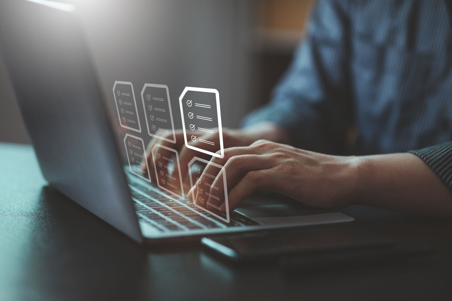 Person on laptop 