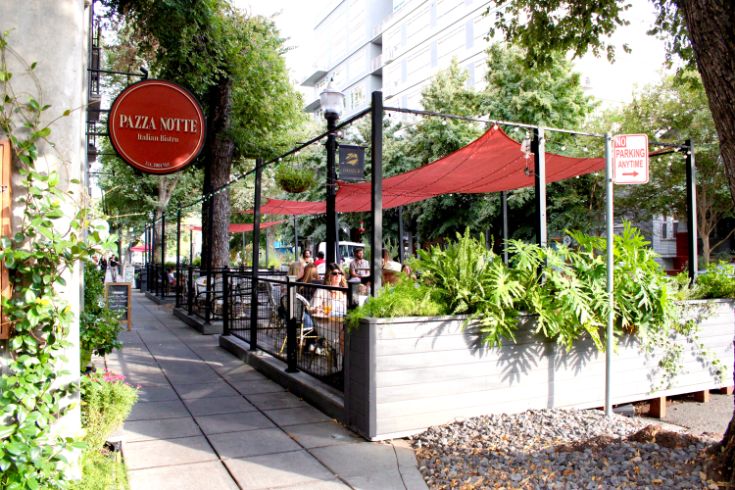 outdoor patio at a restaurant