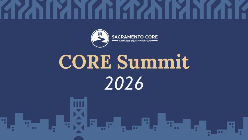 Graphic, Sacramento CORE logo, Text "CORE Summit 2026"