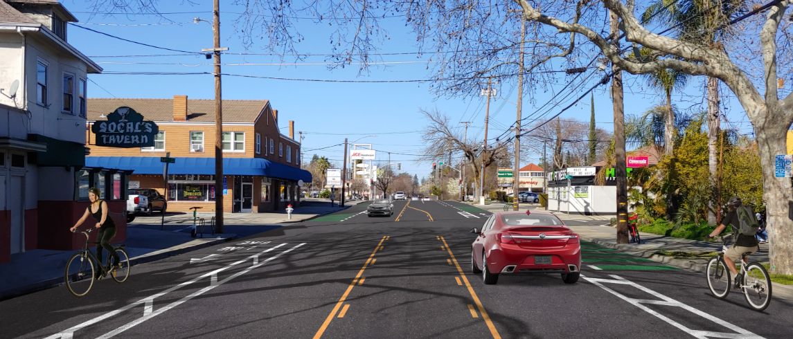 Folsom Boulevard, street, cars, streets, businesses