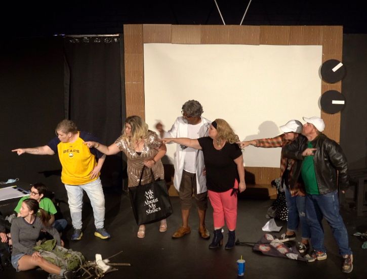 theatre, people performing