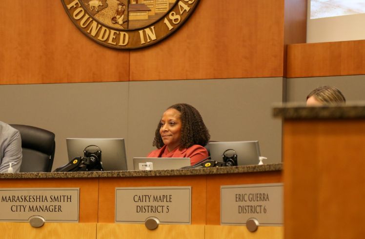 City Manager Maraskeshia Smith at City Council