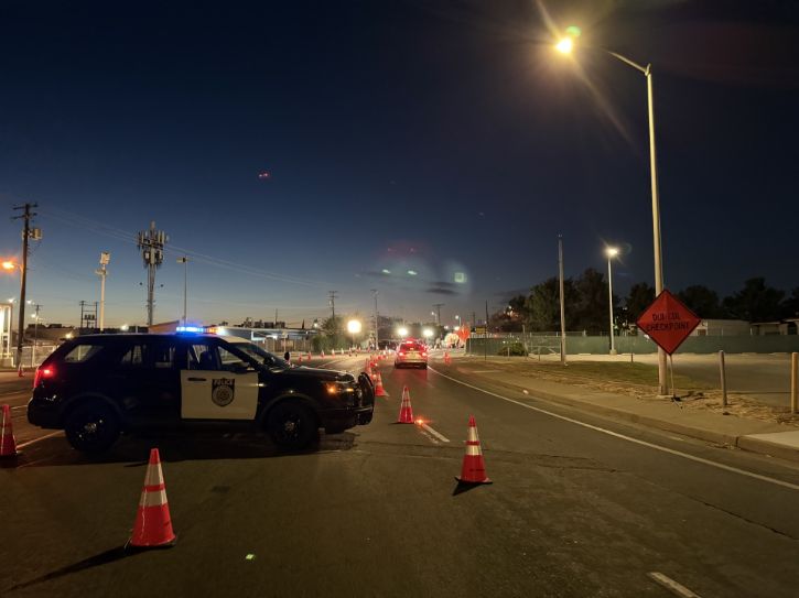 Police DUI checkpoint