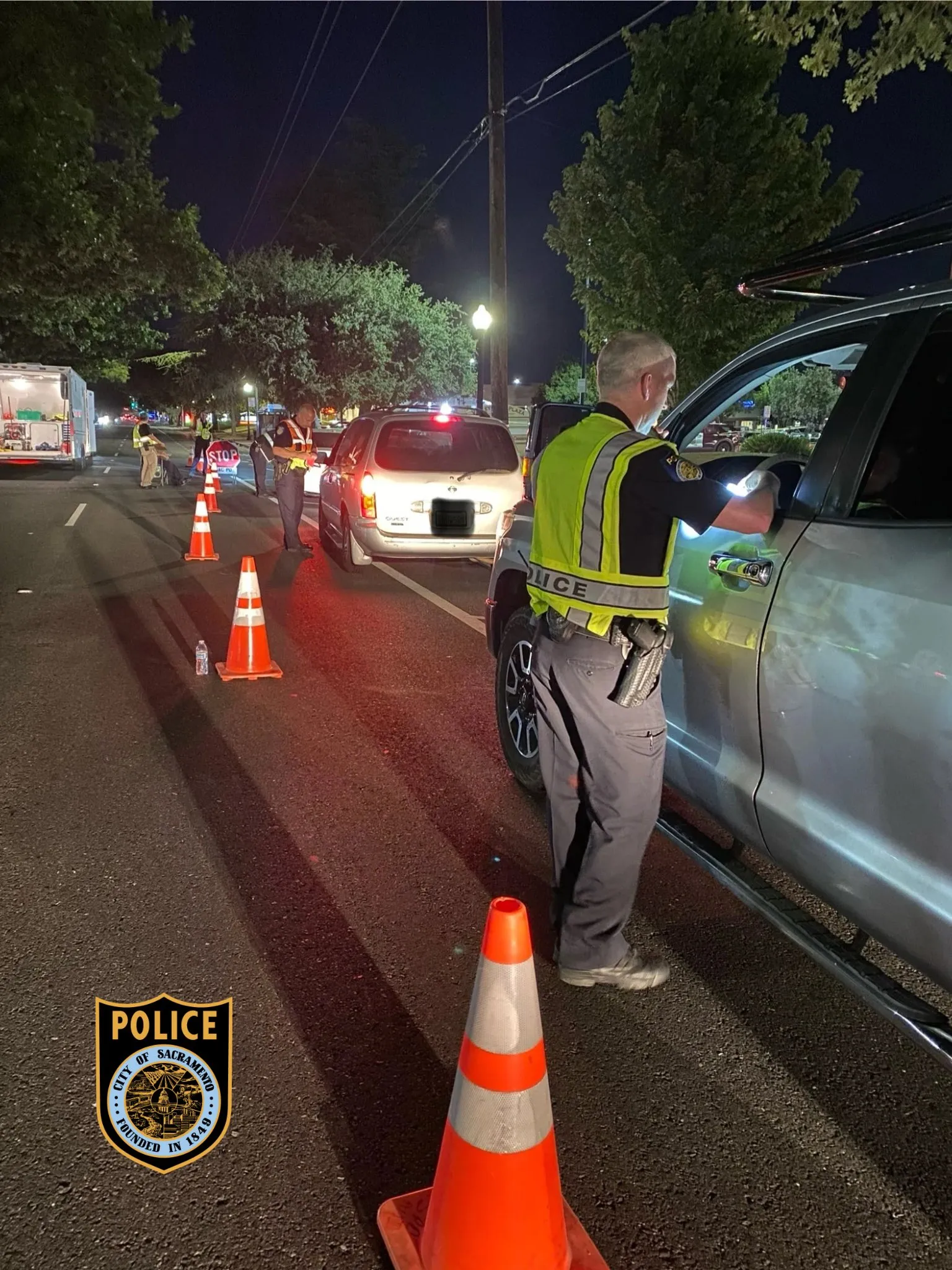 Police DUI checkpoint