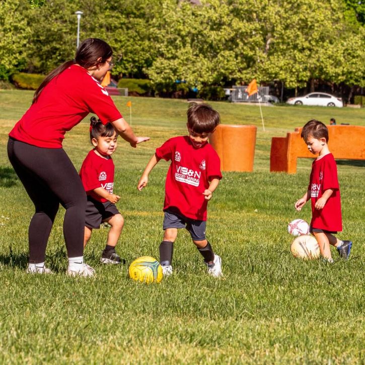 Kids soccer game