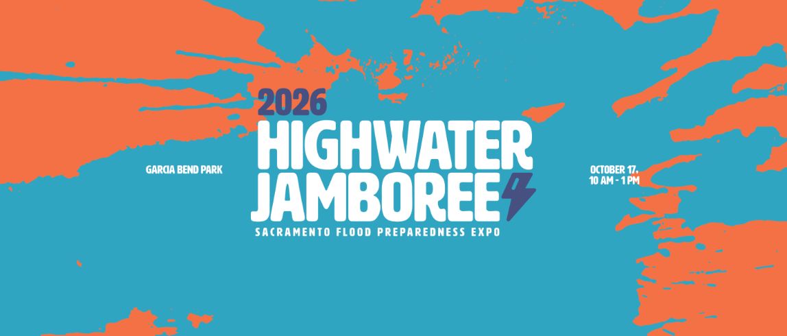 Text graphic " 2026 Highwater Jamboree" blue and orange background