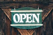 open sign