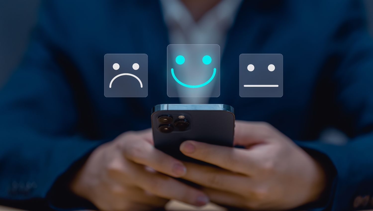 Image of a person holding a phone