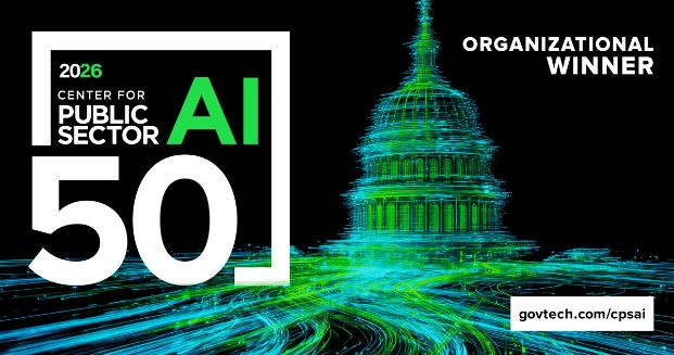 Center for Public Sector AI 50 Winner logo