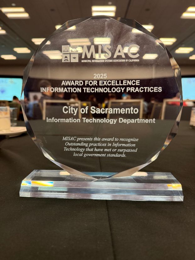 MISAC 2025 Award for Excellence Information Technologies clear award