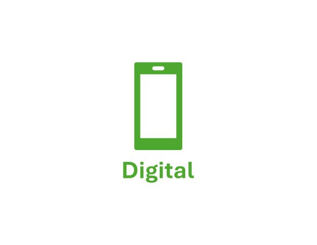 "Digital" word graphic