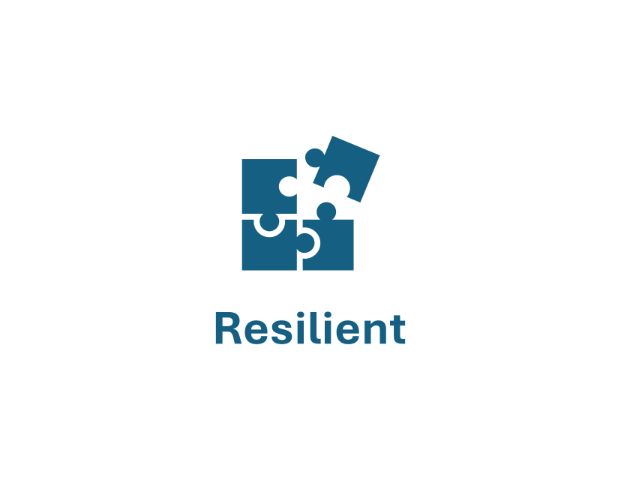 "Resilient" word graphic