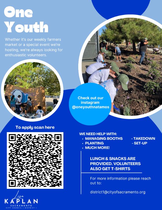 This shows a scholarahip with the following stating: Don't miss your chance to achieve a brighter future! Councilmember Lisa Kaplan is proud to introduce the Lisa Kaplan “One Youth Rising” Scholarship, an opportunity created in partnership with One Youth to uplift and support the next generation of changemakers. Apply Now!