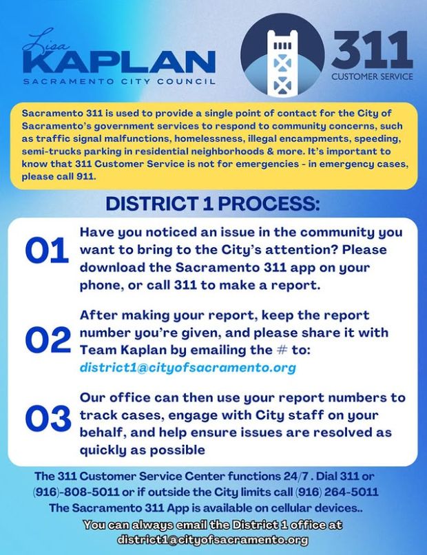 Image of how to report 311