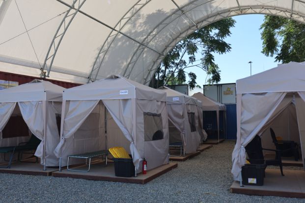 Tents at the Safe Camping Site