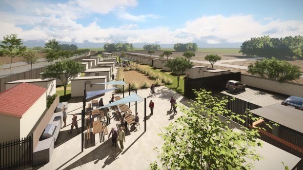 A rendering of a microcommunity