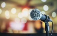 Microphone at a Press Conference