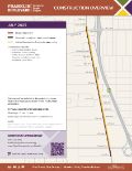 Graphic of July 2025 Construction map